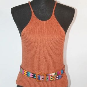 Love Tree Sweater Tank, NWOT, Size M, Beautiful Rust Orange